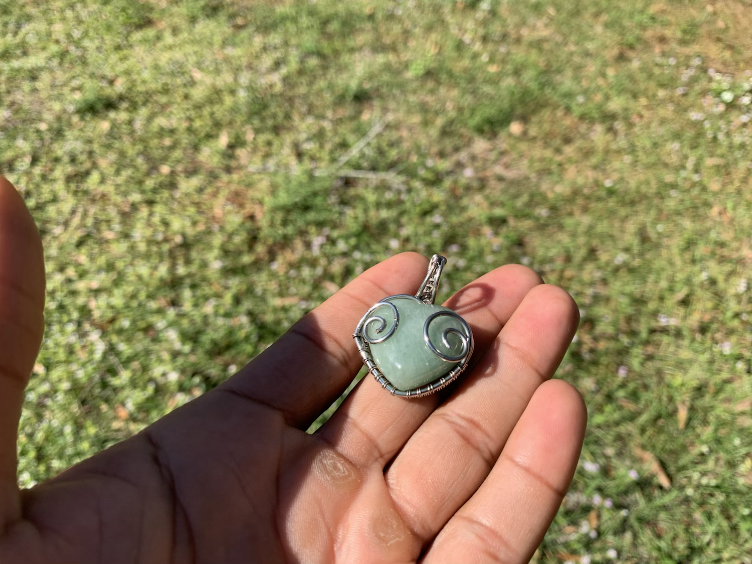 CKU GREEN ADVENTURINE PENDANT