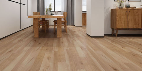 Dining area with hardwood flooring