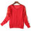Thumbnail: Womens fashion wool cardigan with lace embellished sleeves