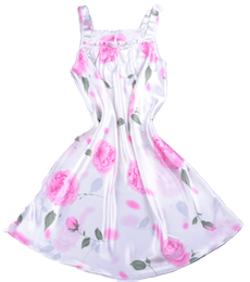 Thumbnail: Printed satin nightie