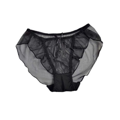 Thumbnail: Womens black lace underwear (PKT of 3)