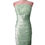Thumbnail: Womens fashion lettuce green strapless short evening  dress with matching jacket