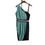 Thumbnail: Womens fashion green and black lucre cold/ one shoulder dress