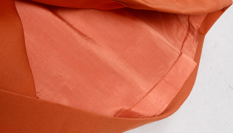 Thumbnail: Womens fashion wool skirt suit/ jacket in latest shade of orange