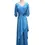 Thumbnail: Plus size mother of the bride slimming blue dress formal chiffon dress jumpsuit