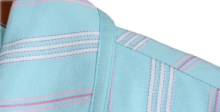 Thumbnail: Plus size smart stripe linen day  jacket