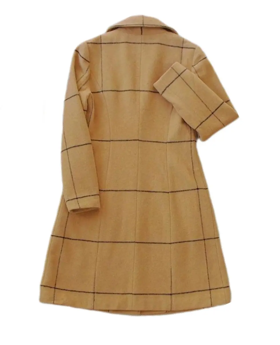 Thumbnail: Womens fashionable long wool coat