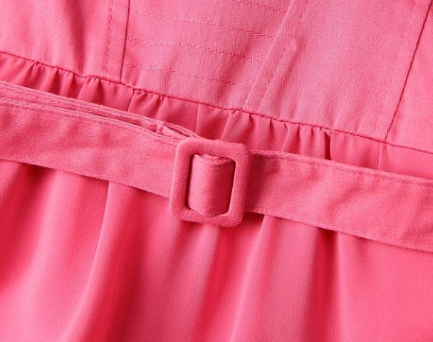 Thumbnail: Womens fashion pink mini corset top summer  dress with spaghetti straps