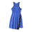 Thumbnail: Sleeveless blue lucre summer dress with wrap around bottom