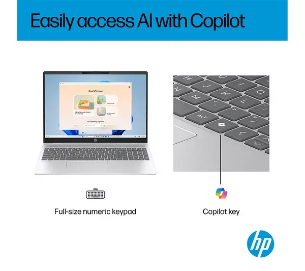 Thumbnail: New HP OmniBook 5 16" Laptop - Intel® Core™ i7, 512 GB SSD, Silver