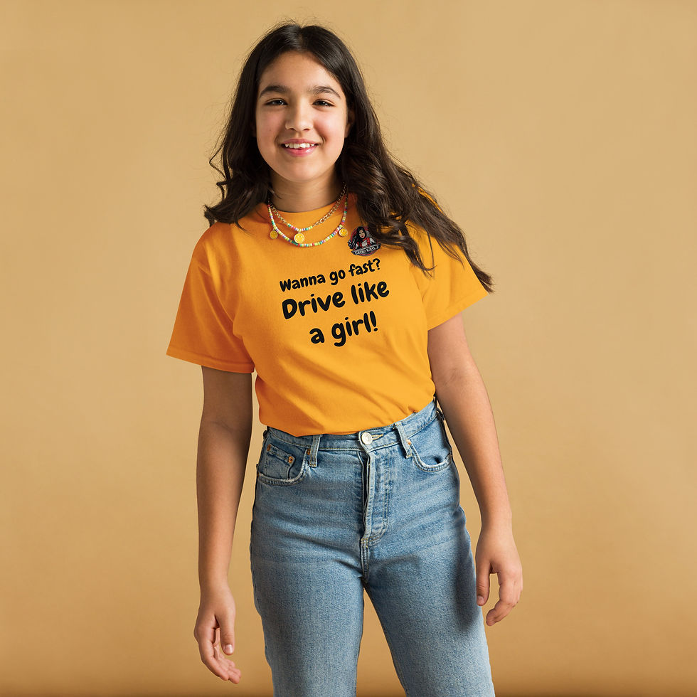 Thumbnail: Drive Like a Girl Youth classic tee (light colors)