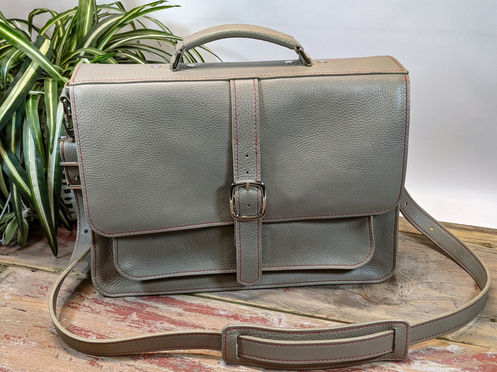 Grey Messenger Bag