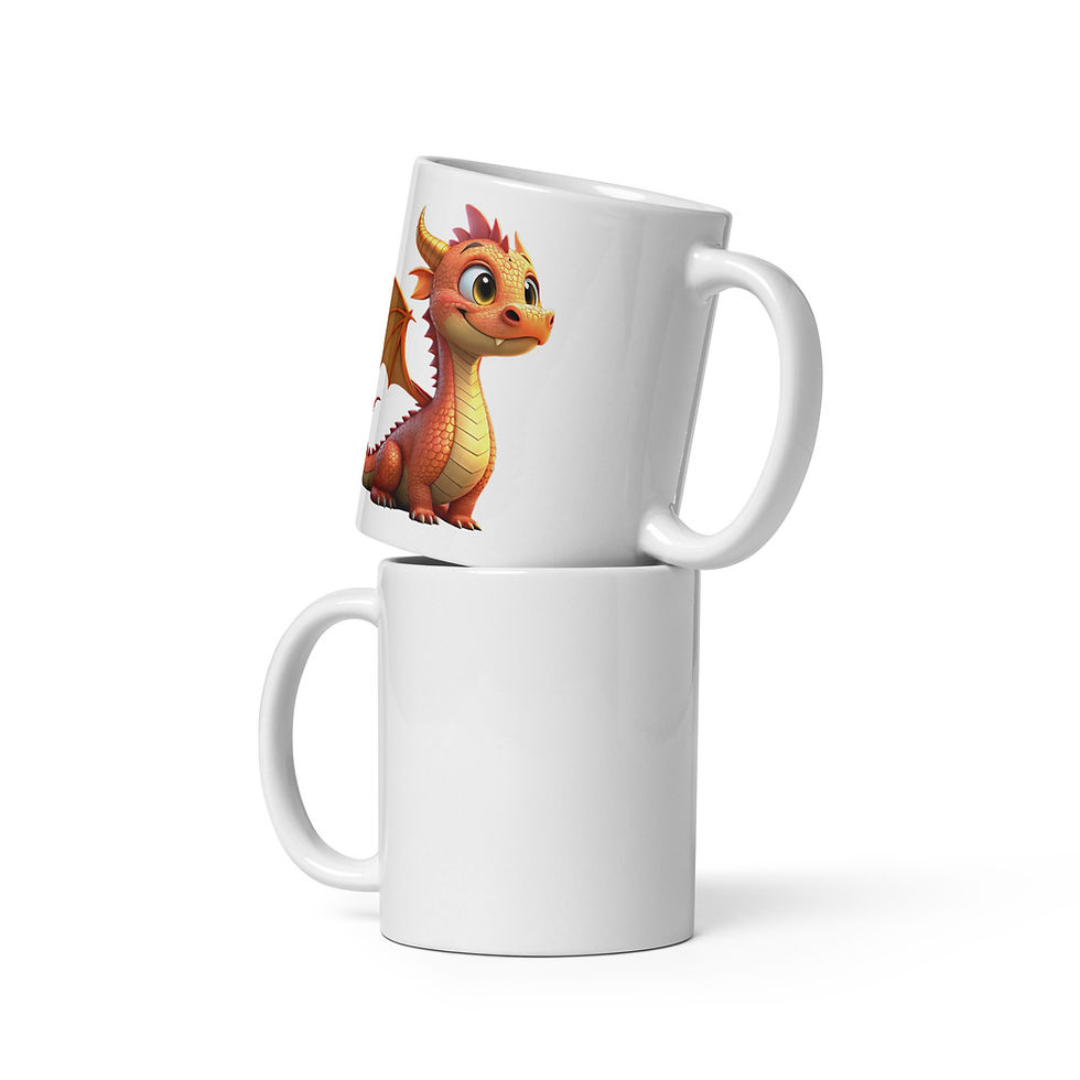 Miniature : White glossy mug