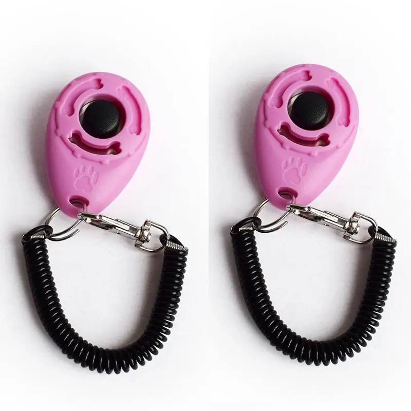 Thumbnail: 2pcs Dog Clicker Toys Pet Tranining Clickers Obedience Dog Cat Training Trainer