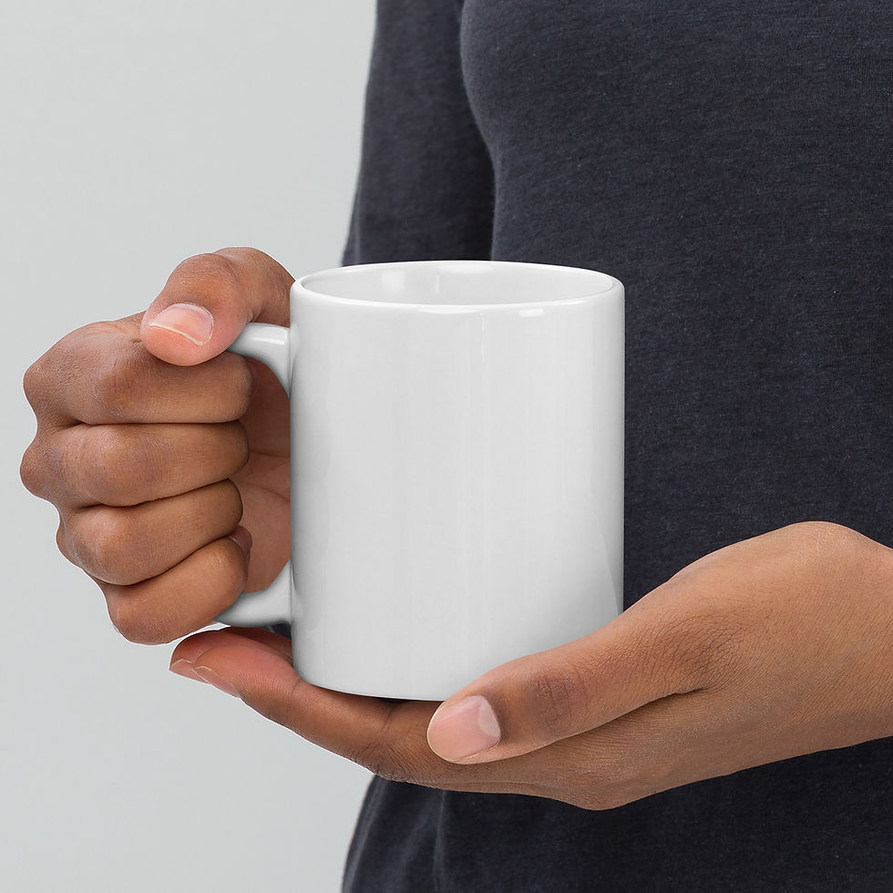 Miniature : White glossy mug