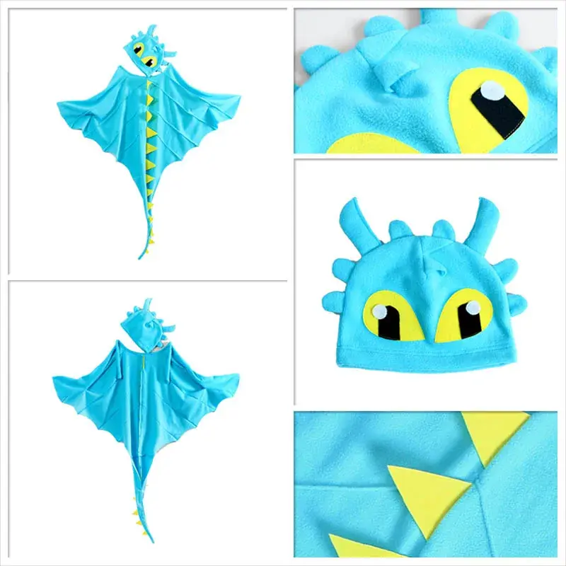 Thumbnail: Dragon Costume Cloak With Hat Toothless Dragon Costume