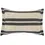 Thumbnail: Gray Double Striped Throw Pillow with Fringe
