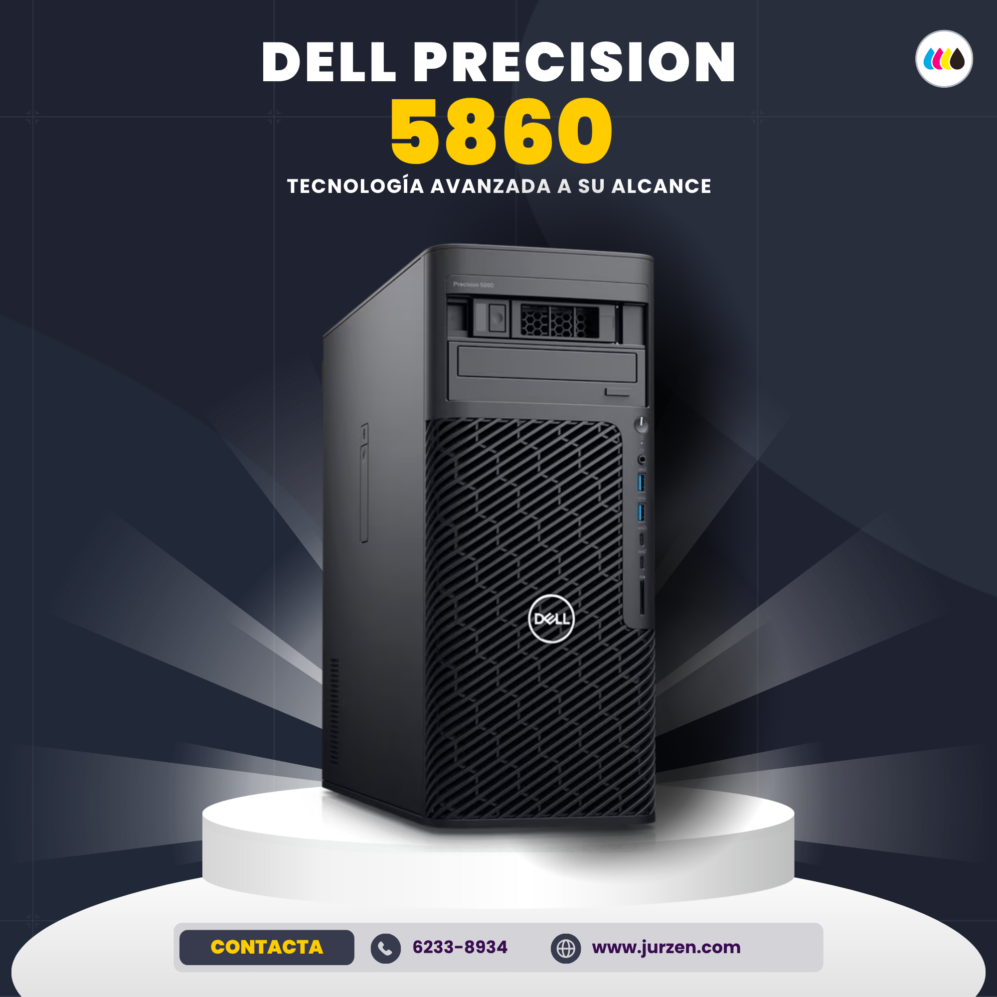 Precision 5860  Tower |  Intel® Xeon® W5-2465X (16 cores)/32 GB DDR5/512 GB  SSD
