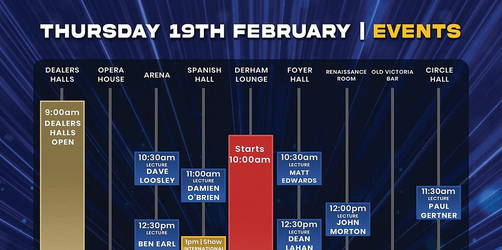 Blackpool Magic Convention : Les Conférences et Spectacle du Jeudi 19 Février