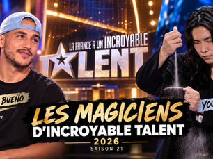 Kader Bueno et Young Min, les deux magiciens présentés dans La France a un incroyable talent 2026, saison 21.
