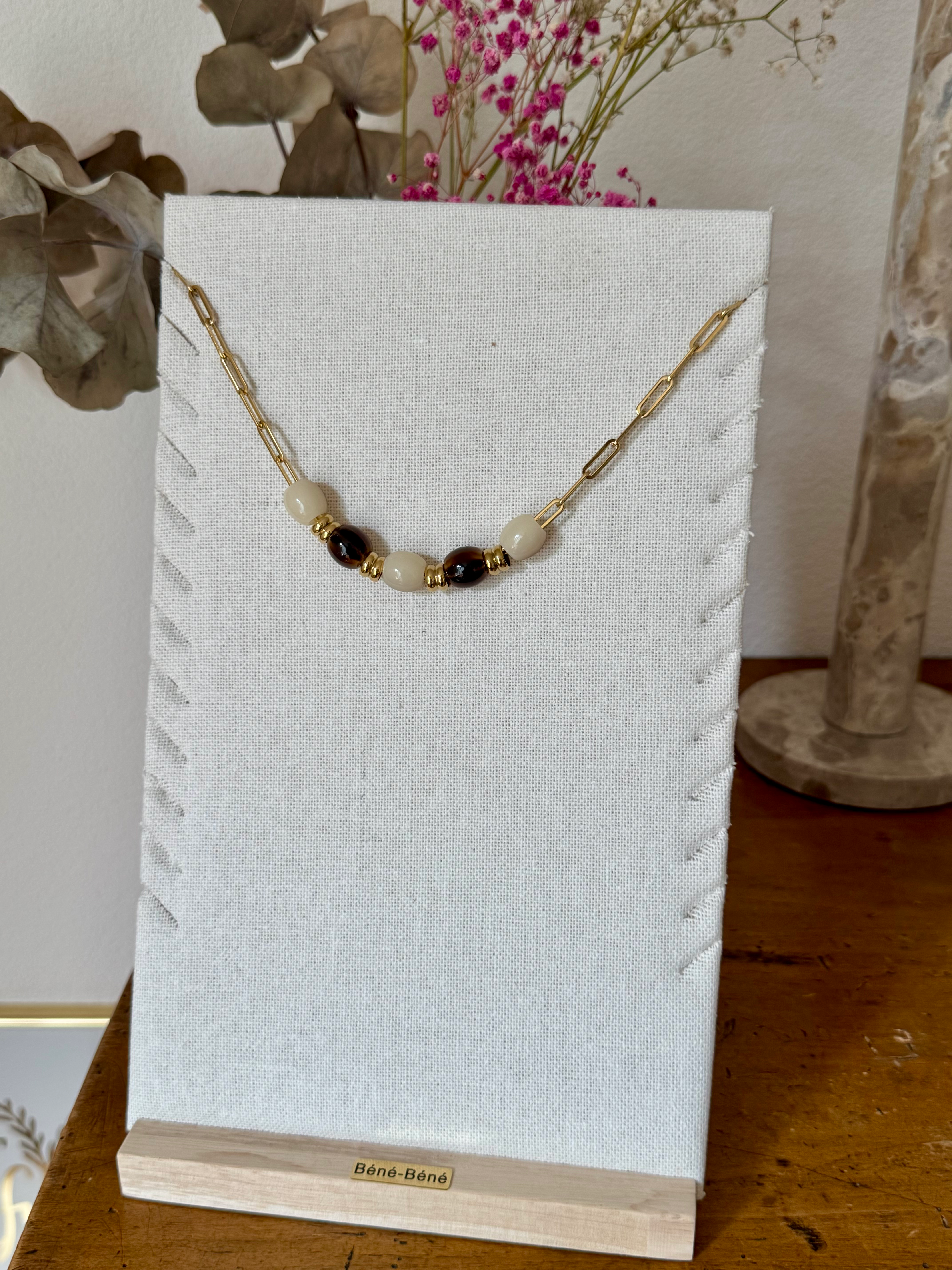 Collier Hanaé Marron