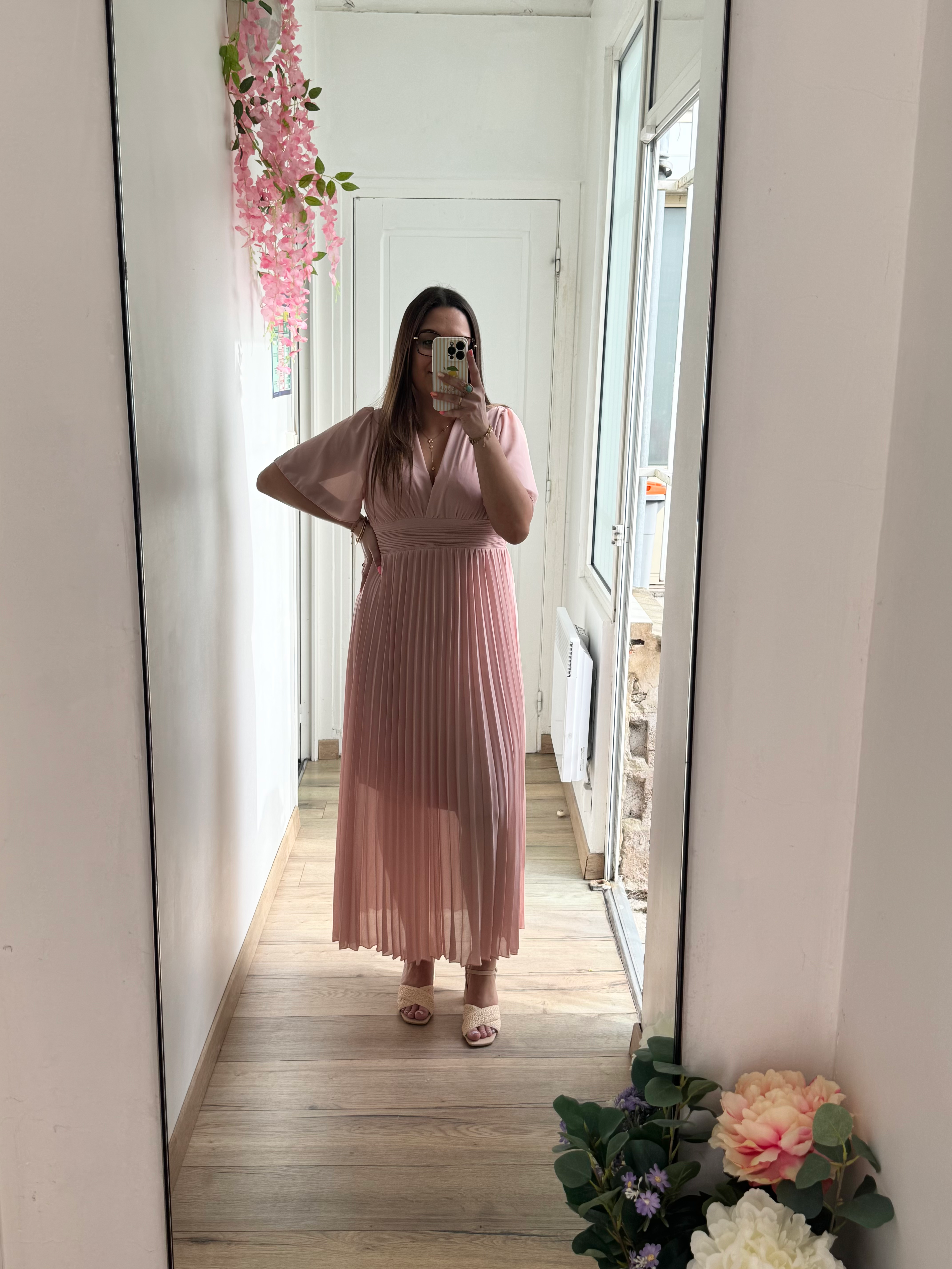 Robe paloma rose