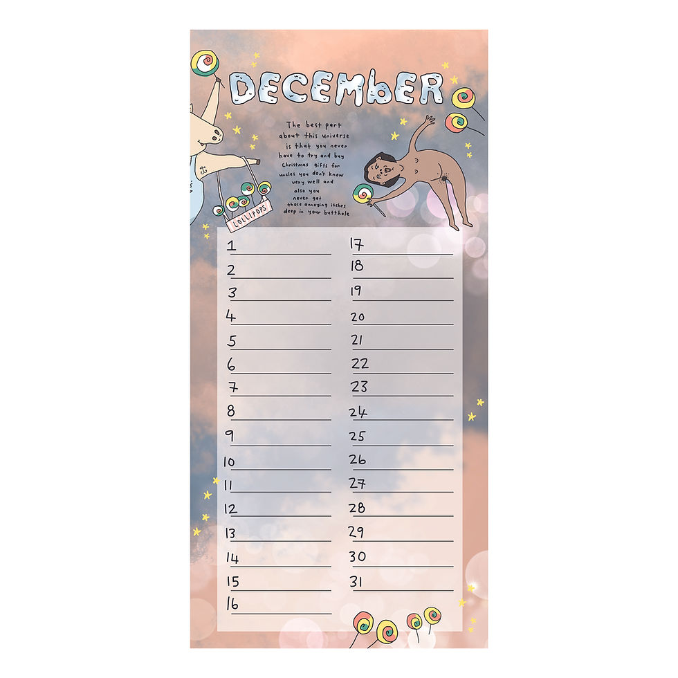 Thumbnail: Candy Dreamland birthday calendar