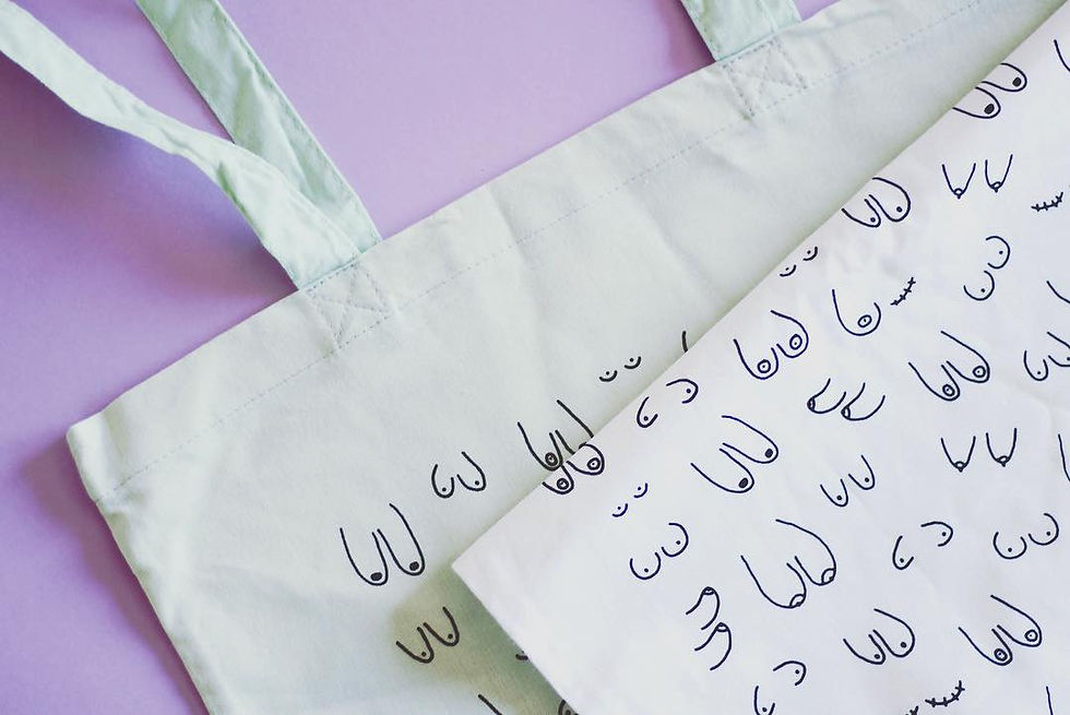 Miniature : Totebag : Titties (5 couleurs disponibles)