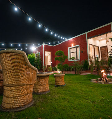 Exterior of Nirv Air Delhi, vibrant and colorful design, welcoming ambiance, eye-catching exteriors, stunning property photography, natural light highlights, harmonious colors, urban elegance, stylish architecture, serene surroundings, modern yet inviting, artistic exterior design, tranquil vibes, vibrant and lively ambiance, thoughtfully captured angles, seamless light and color blend, picturesque city retreat, sophisticated and charming exteriors, warm and inviting stay, contemporary aesthetic, well-lit night views, refined design, relaxing and appealing space, unique architectural style, urban tranquility, scenic property captures, upscale ambiance, perfect Delhi escape, vibrant urban living.