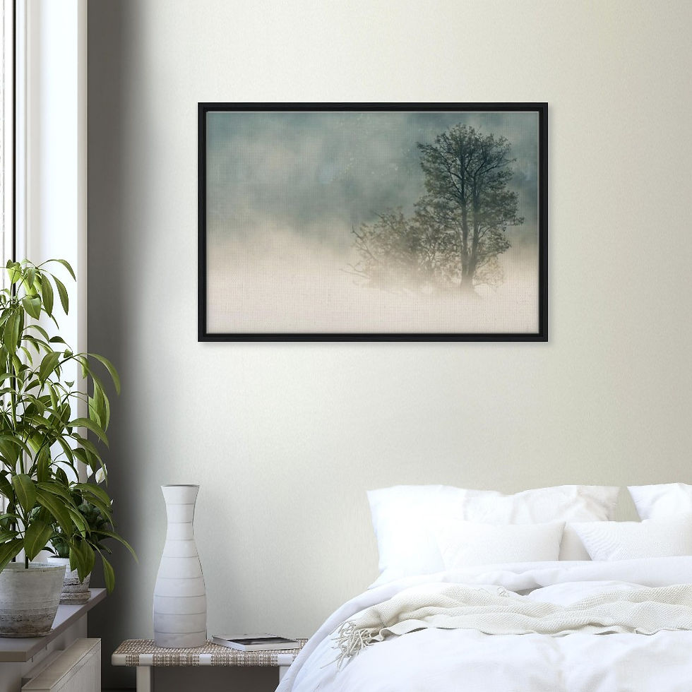 Miniaturbild: Bistensee Nebel // Leinwand mit Rahmen