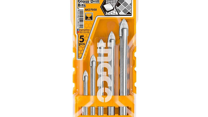 SET DE BROCA PARA VIDRIO 5 PIEZAS 4-10MM INDUSTRIAL INGCO AKD7058