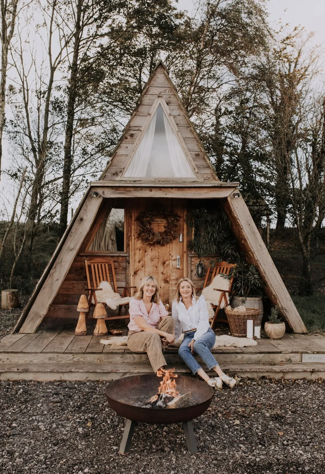 Michelle and Rachel outside Ginger Hut at Patty’s Barn