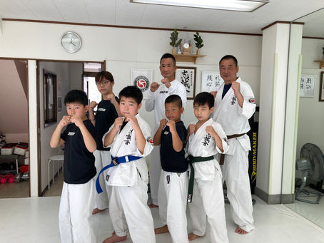 大田区 萩中 志誠會 空手 補習稽古5.4級クラス 2022.10.23