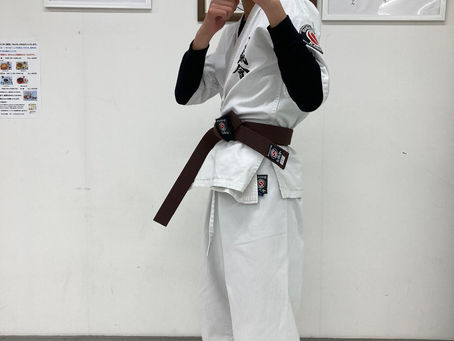 大田区 萩中 志誠會 空手 茶帯になったぼお兄ちゃん!
