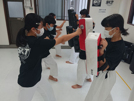 大田区 萩中 志誠會 空手 5.4級受験者 補習稽古2021.10.31