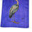 Thumbnail: Foulard twill de soie  "les hérons " indigo 195