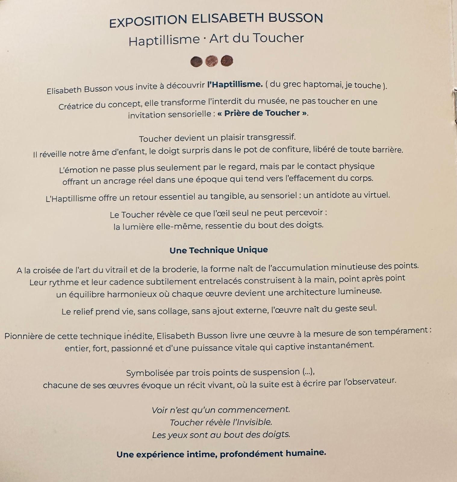 HAPTILLISME - LA MAMOUNIA 5 AVRIL - 20 MAI 2026