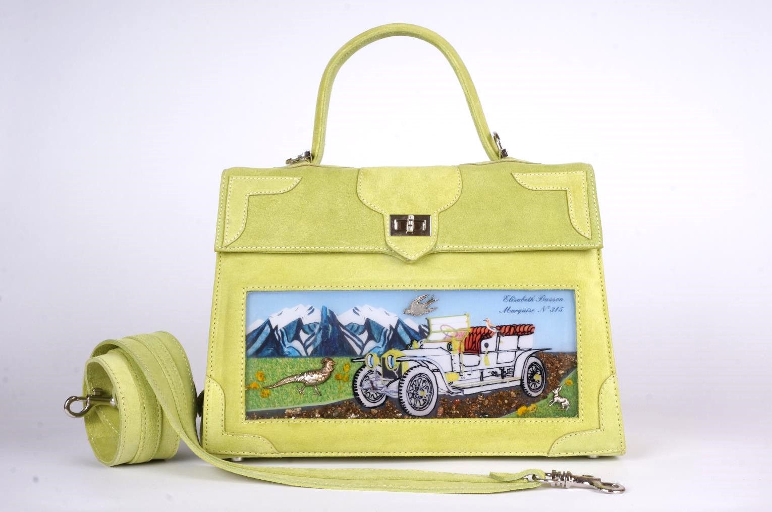 Marquise Signature  daim vert tilleul "Rolls Royce at the country"9973 Glacis 3D