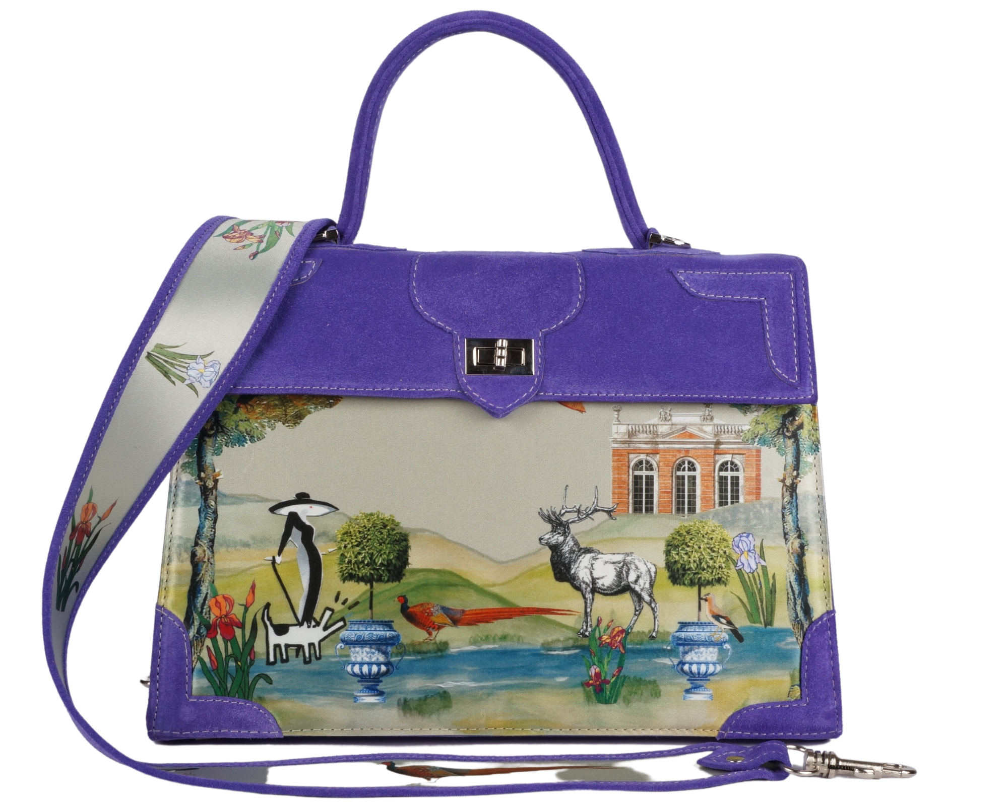Marquise daim violet indigo" rencontres dans les jardins du Trianon" 732