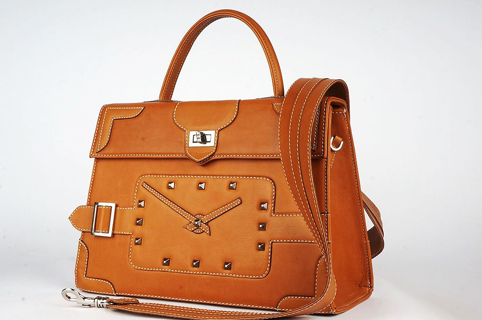 Thumbnail: Le Temps Marquise cuir gold  1267