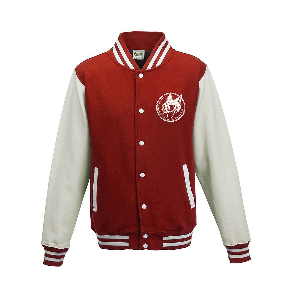 Miniatura: Varsity Jacket - Cat skull badge