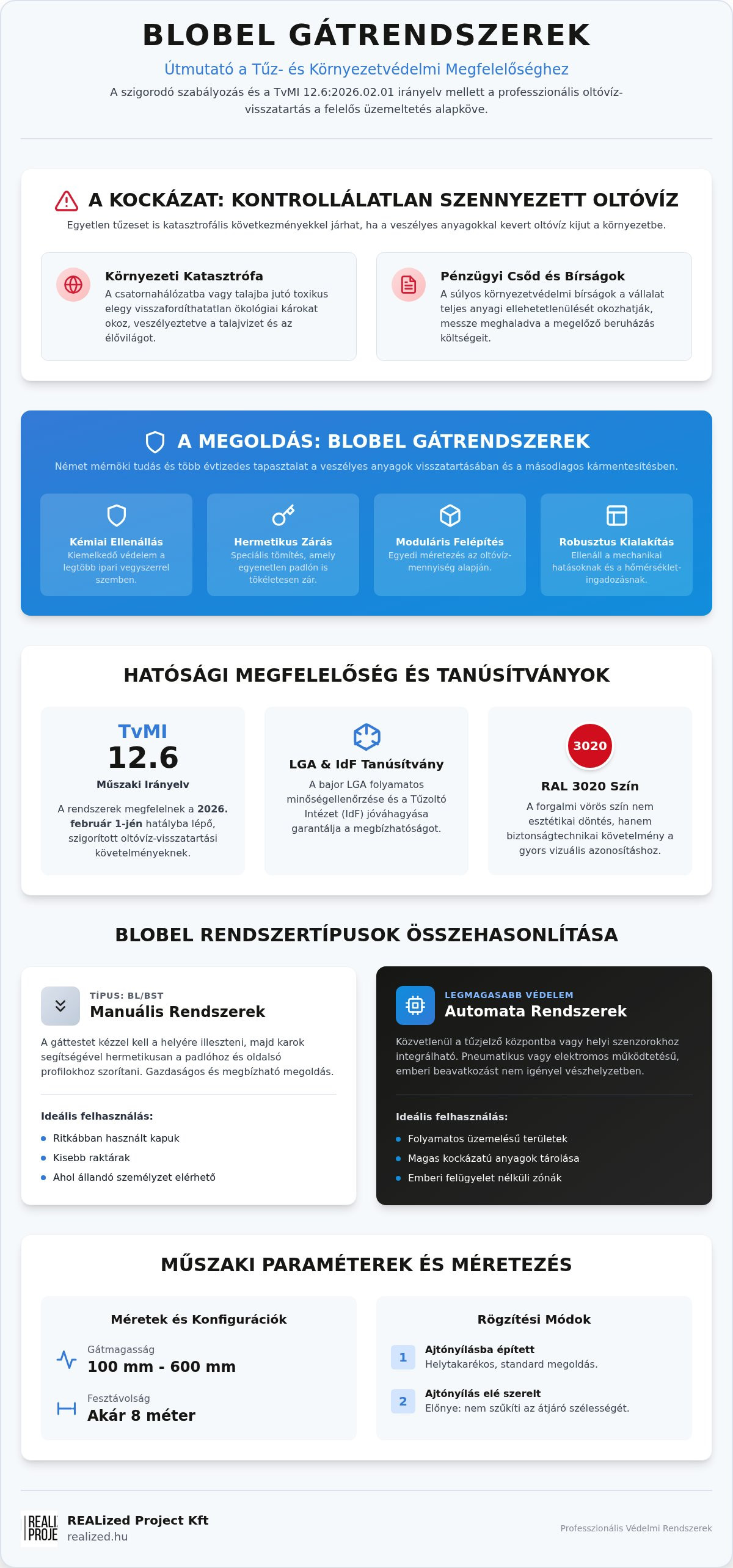 BLOBEL gátrendszerek
