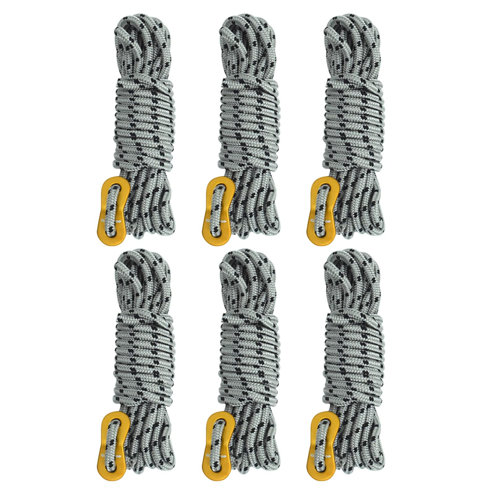 GEERTOP 5 mm Camping Tent Guylines with Aluminum Adjuster Tensioner Ultralight T