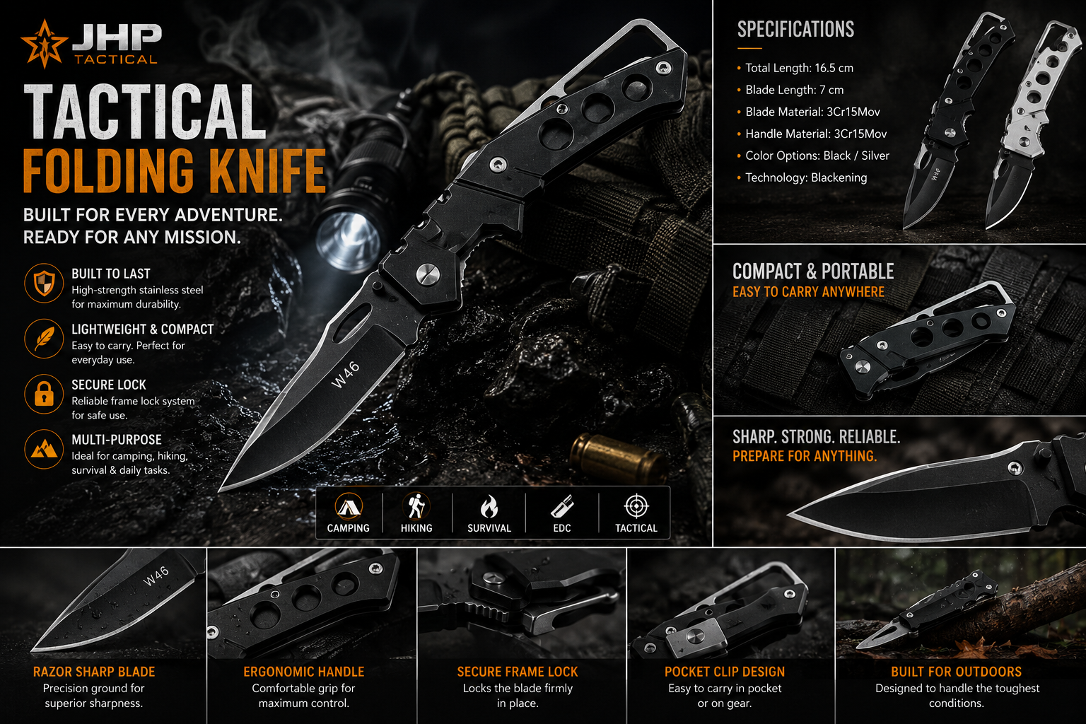ShadowEdge Tactical Survival Knife