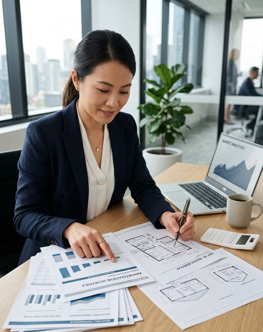 Finance specialist assisting clients with lending solutions