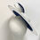 Thumbnail: Navy and White Sinamay Boater Hat