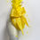Thumbnail: Yellow Sinamay Feather Hat with Spot Veiling