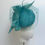 Thumbnail: Aqua Green Sinamay Cocktail Hat with Veil