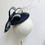 Thumbnail: Navy and Ivory Sinamay Bow Button Hat