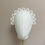 Thumbnail: Front view of an ivory wedding crown displayed on a mannequin head